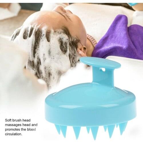 Comfortable Silicone Shampoo Scalp Massage Brush Hair Washing Comb Body Bath Spa Slimming Massage Brush Personel Health