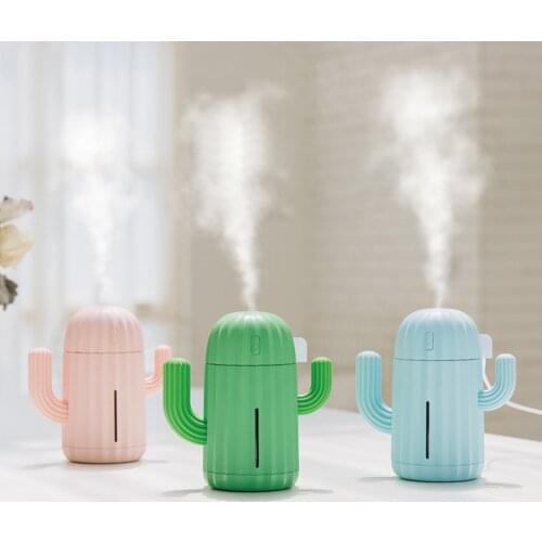 340ML USB Cactus Air Humidifier Aromatherapy Diffuser Mist Maker Fogger Mini Aroma Atomizer Car Essential oil diffuser