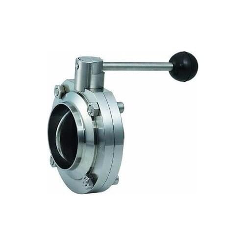 1-1/2" 38mm SS304 Stainless Steel Sanitary Weld Butterfly Valve Brew Beer Dairy Product