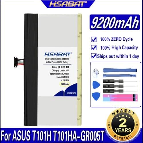 HSABAT C12N1604 9200mAh Battery for ASUS T101H T101HA-GR005T T101HA-3D B102067-0001 tablet Batteries
