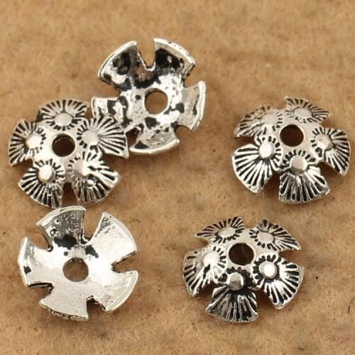 Pure Silver Beads Cap 100% 925 Silver Beads Caps Thai Silver Beads Cap Sterling Silver DIY Jewelry Accessories