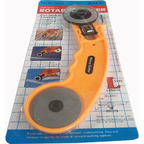 Domestic Sewing Parts DAFA Brand 45mm Handle Rotary Cutter With Blades For Fabric Leather Paper And Vinyl