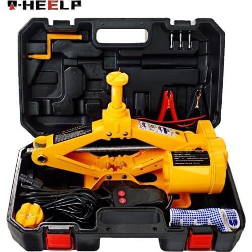 E-HEELP 3Ton 12V Car Electric Jack Auto Lift Scissor Jack Quick Lifting Tool Suitable for general-purpose cars, SUV