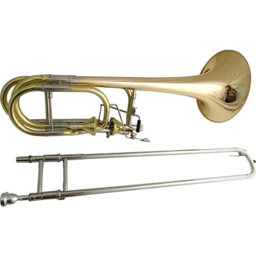 Bb/F/Eb/D Double Thayer trombone Trigger Trombon Musical Instruments with Case and Mouthpiece