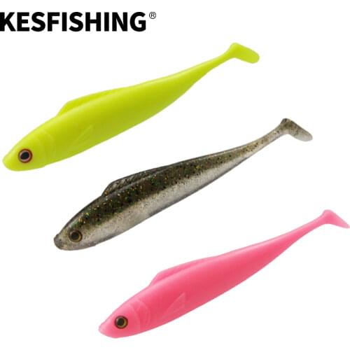 KESFISHING New Kauli Shad 135mm Big Bait Fishing Lures Soft Bait Kit Pesca Swimbait Trout Fishing Soft Lure Large