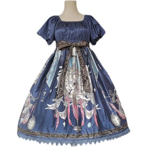 Ring Bells Far Away ~ Sweet High Waist Lolita OP Dress by Infanta