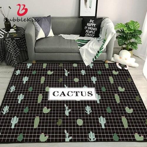 Bubble Kiss Cactus Lattice Pattern Carpet Fashion Non-Slip Area Rugs For Bedroom Home Living Room Decor Soft Floor Mat 2021