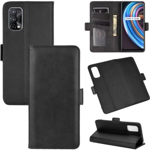 Case For Realme X7 Leather Wallet Flip Cover Vintage Magnet Phone Case For Realme X7 Coque