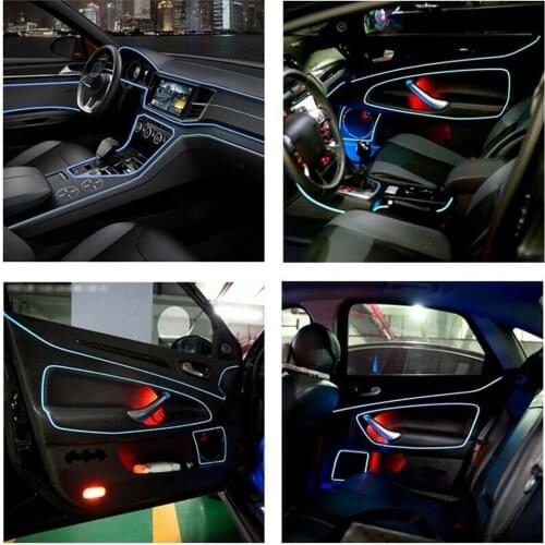 Lamp Fiber Optic PMMA Light Decoration Home Side Glow Skirt Transparent 500CM