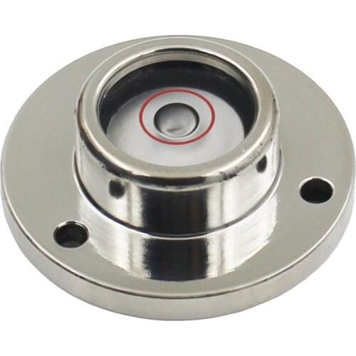 HACCURY Mini small stainless steel Aluminum alloy Round Level Bubble Spirit Level Measuring Instrument