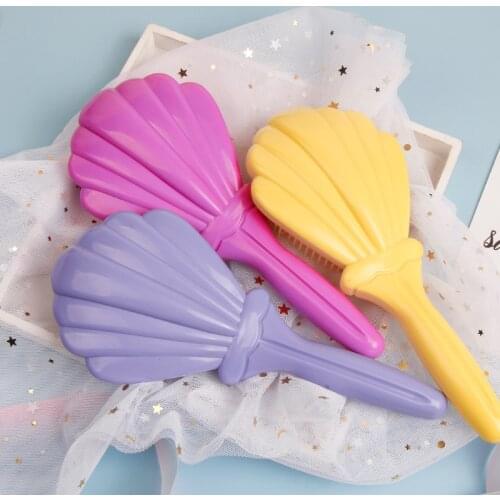 Cartoon Cute Massage Comb Hair Care Styling Tool Styling Shiny Shell Comb Woman Salon Anti-static Barber Accessories