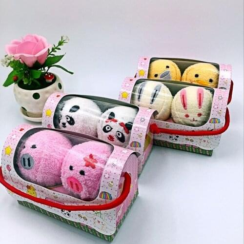 Compressed Travel Towel Set Fashion Embroidery Panda Pig Towel Bath Set Couple Home Quick Drying Towel Set