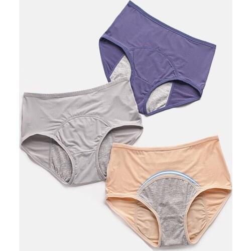 Leak Proof Menstrual Panties Physiological Pants Women Underwear Period Cotton Waterproof Briefs Plus Size Female Lingerie