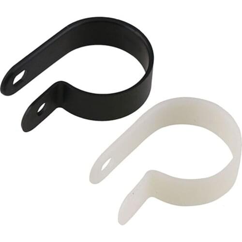 Nylon P Clips Black/white Plastic Clamps for Fixed Pipe Tube Wire Cable Hose Fasteners