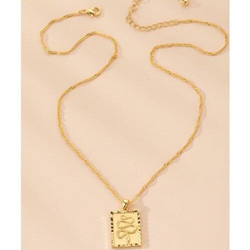 2020 New Trendy Gold Chain Snake Scorpion Choker Pendant Necklace Korean Fashion Party Jewelry