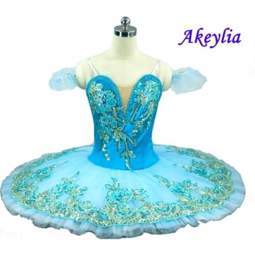 Professional Ballet Tutu Blue Bird Classical Ballet Dress Women Ballet Stage Costumes Ballerina Performance Pancake Tutu Child