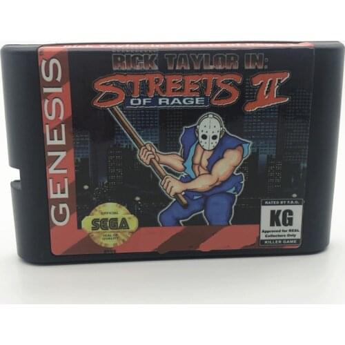 Rick Taylor in Streets of Rage 2 16 bit MD Game Card For Sega Mega Drive For Genesis