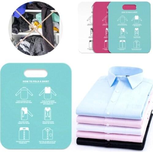 Clothes Folding Board Fast Cloth Folder Plastic T Shirts Jumper Organizer Save Time Quick Convenient Stacking Laundry Fold Board