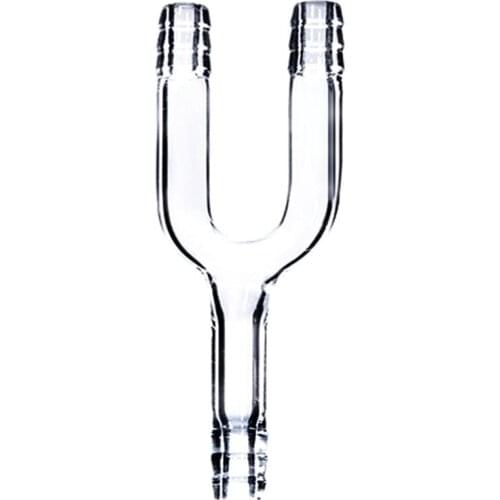 Glass U Connector Tube,10mm Hose Connection Adapter,U-TYPE,Lab Chemistry Labware