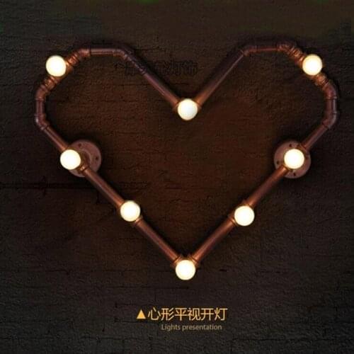 Style country retro wall lamp corridor staircase corridor aesthetical lighting industry restaurant bar iron wall lamp