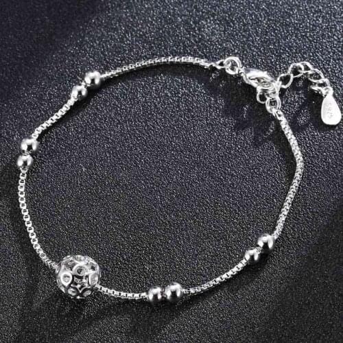 Transport Changeable Beads Silver Bracelets Womens Hand Jewelry Box Chain Passepartout Bracelets Japanese Korean Fashion