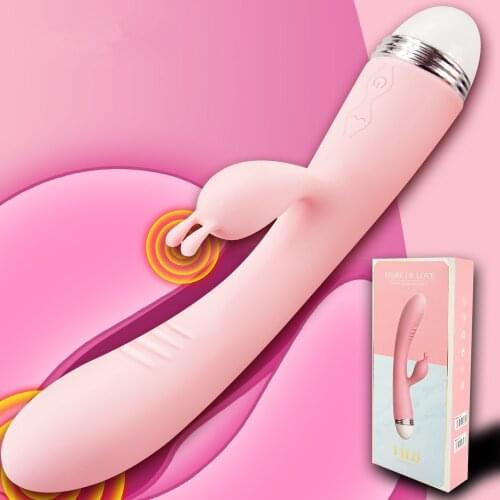 G Spot Rabbit Dildo Vibrator Dual Vibration Sex Toys for Women Female Masturbator Vibrator for women adult Sex product 18