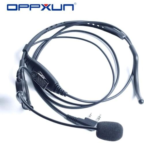 Extendable Acoustic Tube PTT Throat Microphone Earpiece For UV-5R Bf-888s CB Radio Walkie Talkie Accessories Baofeng Headset