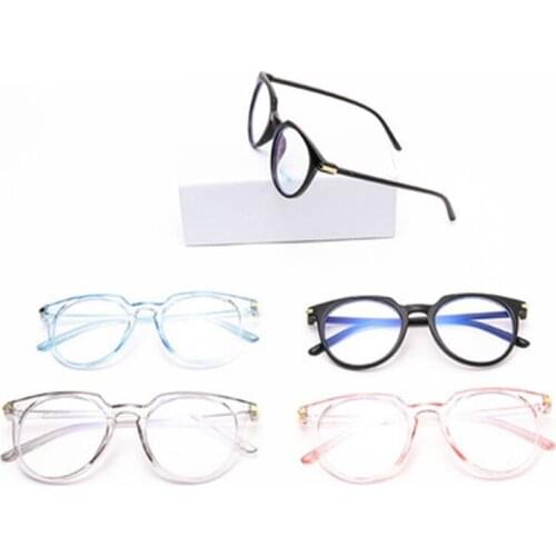 2019 Fashion Anti Blue ray Radiation blue light blocking glasses frame women men Oval Anti eye fatigue Computer gaming goggles