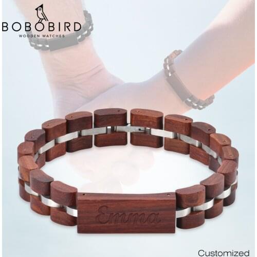 BOBO BIRD Women Bracelet pulseras mujer Wooden Free Customization Colorful Bracelets For Women And Men With Gift Box