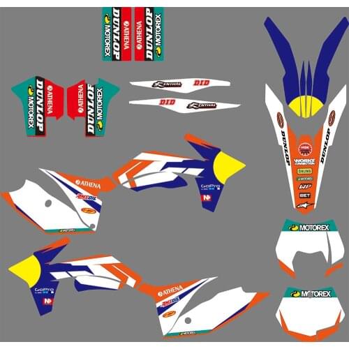 0956 Motorcycle Team Graphic & Backgrounds Decal Sticker Kits for KTM 125-525 SX 2011 2012