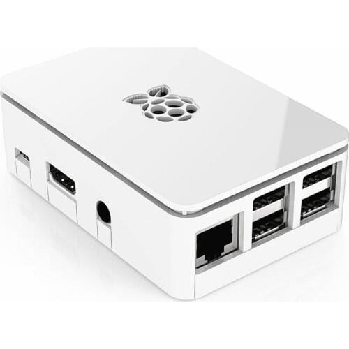 1PCS Premium Raspberry Pi Case (White) - Updated for Raspberry Pi 3, 2 & B