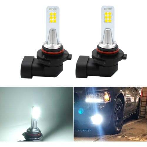 2PCS H7 Led H11 H8 H1 H3 9006 Led Bulb 1200LM 6000K White 12W Car Fog Light Front Head Driving Running Lamp Auto LED
