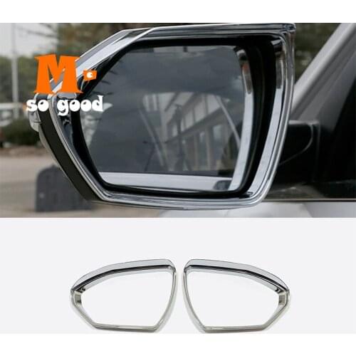 2021 For Hyundai Tucson NX4 Car Side Door Rearview Turning Mirror eyebrow Sticker Cover Trim Carbon/Chrome Decor Accessories