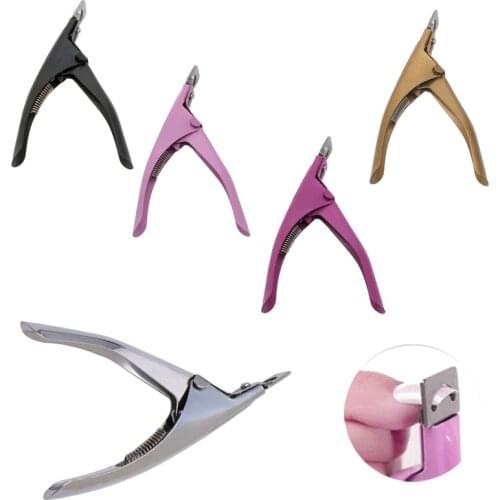 Acrylic UV False Fake Nails Tips Manicure Cutter Clipper Tool Stainless Steel Professional