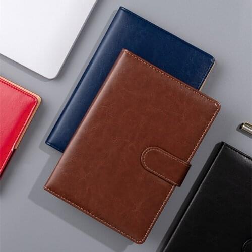 A5/B5 Notebook Pu Leather Organizer Personal Travel Diary Journal Planner Business Buckle Notepad Stationery Office Supplies