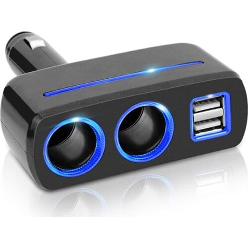 Dual USB Charger 2 Way Car Cigarette Lighter Socket Splitter Adapter DC 12V/24V Universal JR Deals