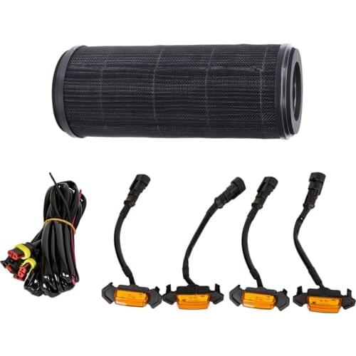 1x for Xiaomi Air Purifier Filter Mijia Activated & 4x Grille Amber Led Lights Kit for Toyota Tacoma Trd Grill 2016-2018
