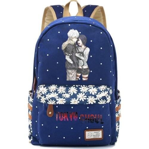 Anime Tokyo Ghoul Backpack Schoolbag Canvas High Quality Packsack Casual Teenger Mochila Unisex Student Travel Laptop Bag