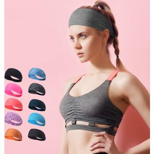 Plaid Gym Yoga Hair Bands Hairband Elastic Turban Headband For Sports Sweatbands Hair Bands Woman Sportsmen Running Basketball