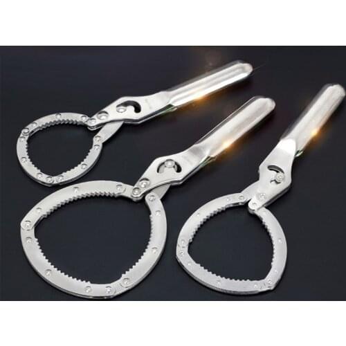 Promotion Limited Ferramentas 55-75/75-95/95-115mm Stainless Steel Oil Filter Wrench Removel Tools Strap Spanner Hand Tool