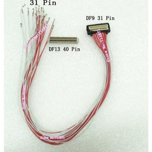 Custom 31P DF9 to DF13 Screen Line cable 1.0 Pitch 31Pin DF9 to 1.25 Pitch 40P DF13 screen cable line 31P 40Pin DF9 DF13 Cable