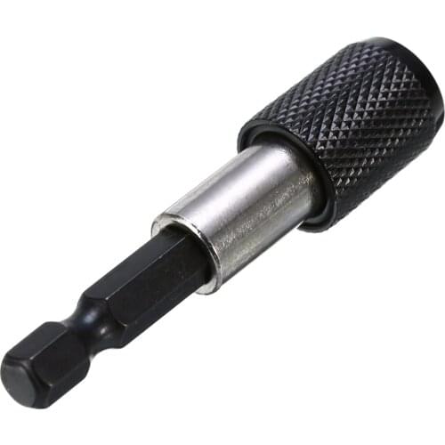 1Pcs 60mm 1/4" Hex Shank Magnetic Quick Release Screwdriver Bit Drill Holder Metal Power Drilling Woodworking Tool