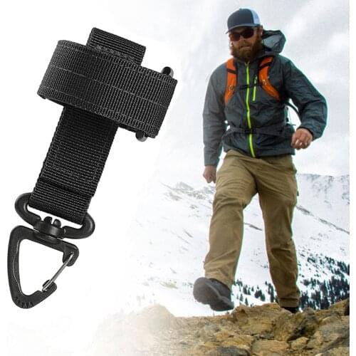 Multi-purpose Nylon Gloves Hook Work Gloves Safety Clip Outdoor Tactical Gloves Climbing Rope Anti-lost Camping Hanging Buck