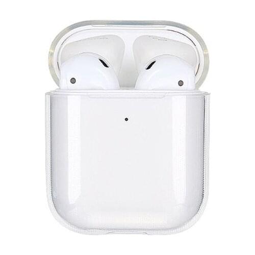 Soft TPU Transparent Cover Earphone Protective Case Clear Skin For AirPods 1 2