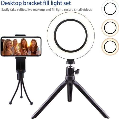New Selling for LED Selfie Tripod Ring Lamp For Youtube Tiktok Video Live Cell Phone Holder Stand Photography Lighting