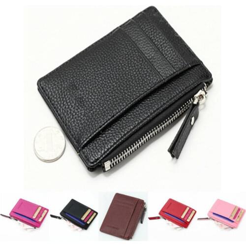 2018 New Women Credit Card Holder Fashion PU Leather Metal Card Holder Automatic Money Cash Clip Mini Wallet