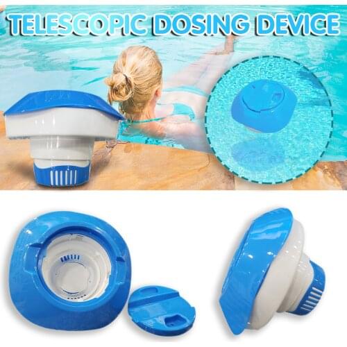 New Swimming Pool Chemical Floater Chlorine Bromine Tablets Pills Floating Cup Floating Dosing Device Spa Hot Tub Supplies E2