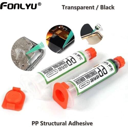 RELIFE RL-035A PP Structural Adhesive Black Transparent for iPad Mobile Phones Frame Back Cover Bracket Bonding 5CC 10CC