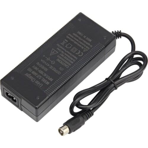 RCA 10mm Plug Lotus Connector 36V Charger Output 42V 2A Electric Bike Powerboard Lithium Battery Charge Scooter