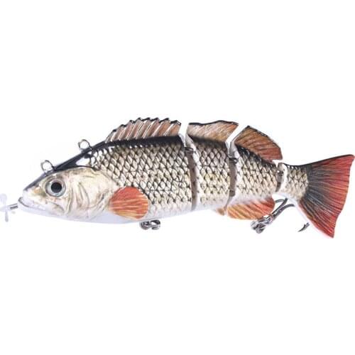 Robotic Swimming Lure Multi-Section Electric Hard Bait USB Rechargeable 14cm 53g for Fishing YS-BUY